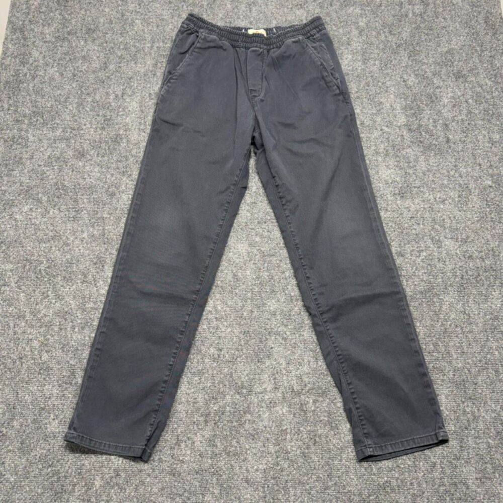 Marine Layer Pants Men's Small Blue/Gray Drawstring Elastic Waist Chino